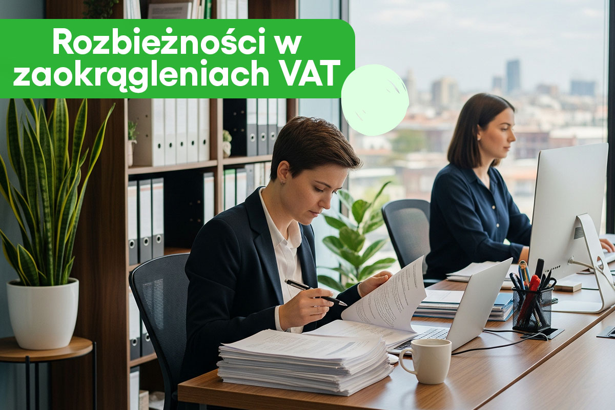 Rozbieżności w zaokrągleniach VAT